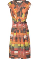 Marni Cotton-blend Printed Dress