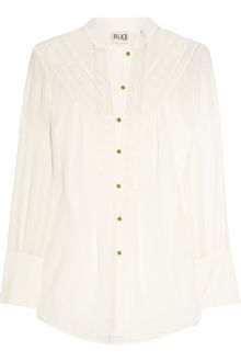 Alice By Temperley Esmeralda Embroidered Georgette Blouse - Lyst