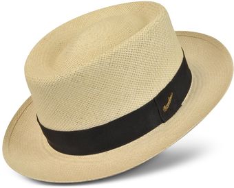 Borsalino White Quito Panama Fedora Hat - Lyst