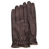 Forzieri Mens Brown Cashmere Lined Calf Leather Gloves in Brown for Men - Lyst
