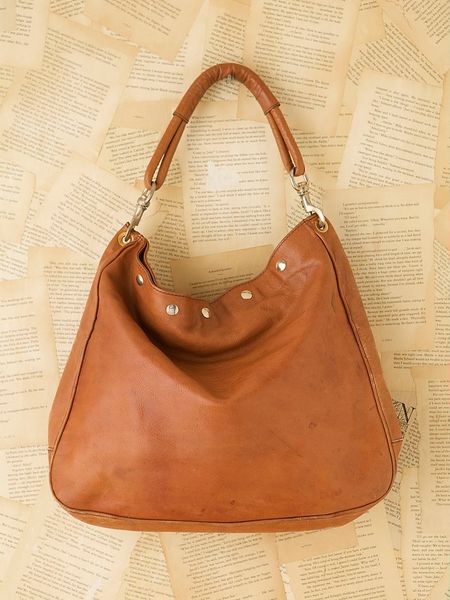 Free People Vintage Leather Hobo Bag in Brown | Lyst