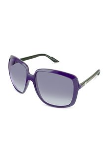 Gucci Web Temple Square Sunglasses - Lyst