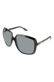 Gucci Web Temple Square Sunglasses - Lyst