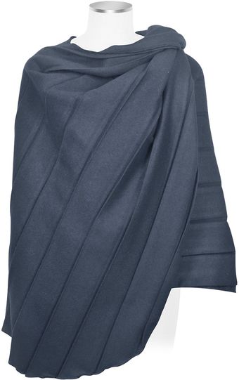 Julia Cocco' Eva - Pleated Black Wool Cape - Lyst
