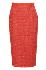 Nina Ricci Wool and Silk-blend Tweed Pencil Skirt