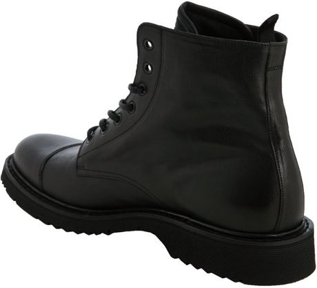 black cap toe boots