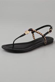 Tory Burch Aine Flat Sandals - Lyst