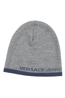 Versace Signature Wool Skull Cap - Lyst