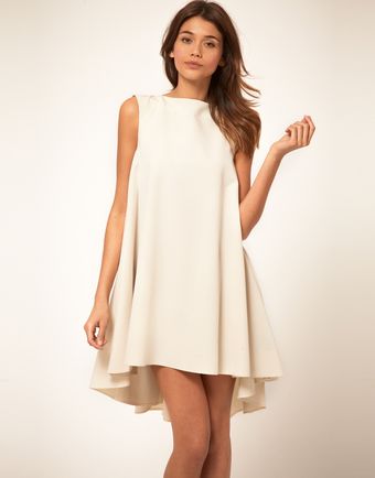 ASOS Collection Asos Swing Dress with Dipped Hem - Lyst