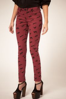 ASOS Collection  Skinny Jeans in Panther Print - Lyst