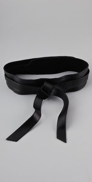 Diane Von Furstenberg Leather Obi Wrap Belt - Lyst