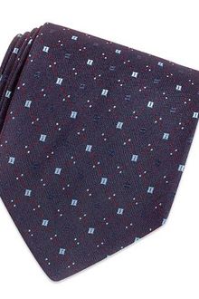 Forzieri Blue Mini Squares Geometric Woven Silk Tie - Lyst