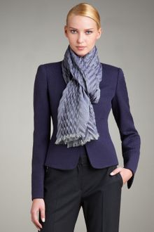Giorgio Armani Plisse Scarf - Lyst