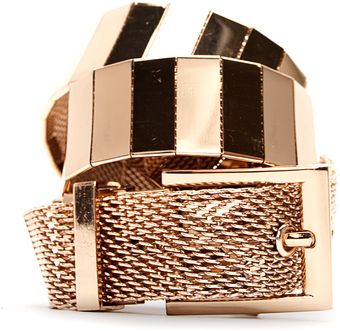 Mango Touch - Metalic Belt - Lyst