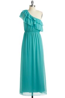 ModCloth Aquamarine Life Maxi Dress - Lyst