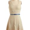 Modcloth Getaway For The Day Dress in White (blue) - Lyst