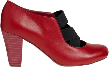 cherry red high heels