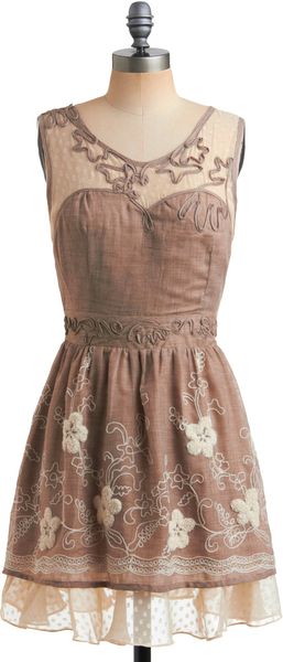 ModCloth Old-fashioned Romance Dress - Lyst