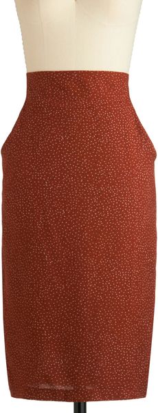Modcloth Ms. Dashing Skirt in Red - Lyst
