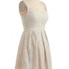 Modcloth One Scoop Dress in Vanilla in White (vanilla) - Lyst