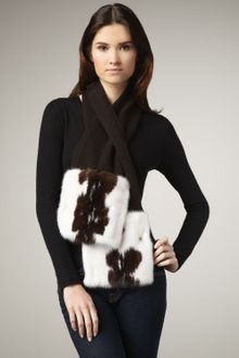 Sofia Cashmere Mink & Cashmere Scarf - Lyst