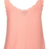 Topshop Scallop Vest in Pink (peach) - Lyst