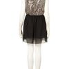 Topshop Sequin Skirt Dress  in Black (pewter) - Lyst