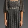 Anna Sui Hibiscus Field Flower Print Dress in Black/cream Multi in Black (black & cream multi) - Lyst