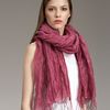 Giorgio Armani Crinkled Gauze Scarf in Purple (fuchsia) - Lyst