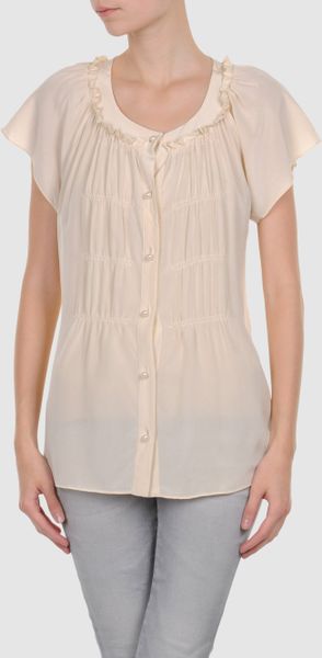 See By Chloé Short Sleeve Shirt in Pink - Lyst
