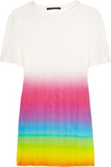 Christopher Kane Rainbow-print Modal T-shirt