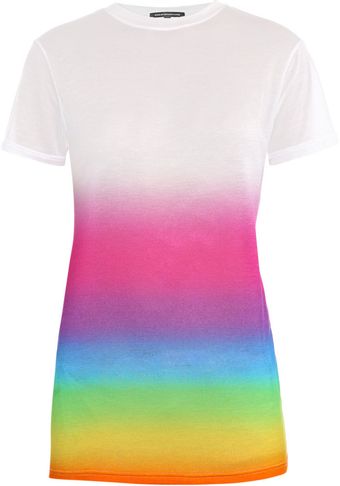  Rainbow-print T-shirt 