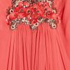 Marchesa Appliquéd silkchiffon gown in Pink (red) - Lyst