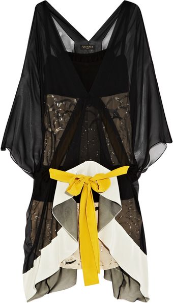 Vionnet Embellished Silk-chiffon Dress - Lyst