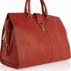 Yves Saint Laurent Cabas Chyc Leather Tote in Red - Lyst