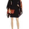 Alexander Mcqueen Poppyprint Silk Cape in Black - Lyst