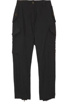 Alexander McQueen Silk Cargo Pants - Lyst