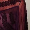 Free People Embroidered Sheer High Neck Top in Purple (plum) - Lyst