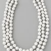 Kenneth Jay Lane 3 Row Pearl Necklace in White (pearl) - Lyst