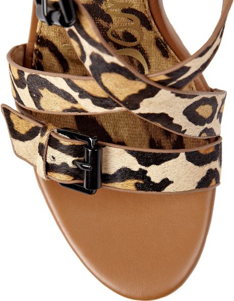 sam edelman sandals animal print