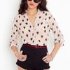 Nasty Gal Ikat Heart Blouse  Blush in Pink (blush)