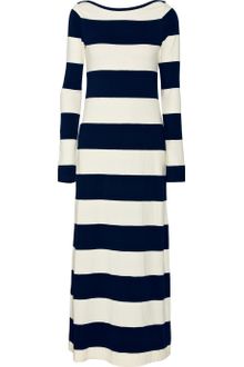 A.L.C. Striped Stretch-cotton Maxi Dress - Lyst