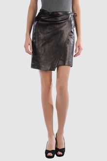 Balmain Leather Skirt - Lyst