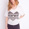 Nasty Gal Tribal Tee in White - Lyst