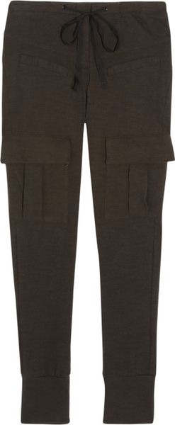 A.l.c. Cotton Utility Leggings in Gray (brown) - Lyst