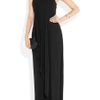 Amanda Wakeley Draped Stretchjersey Gown in Black - Lyst