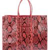 Balenciaga Python Skin Papier A4 Bag in Red - Lyst
