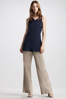 Brunello Cucinelli Garment-Dyed Wide-Leg Pants - Lyst