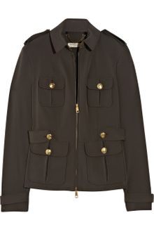 Burberry Stretch-crepe Safari Jacket - Lyst