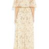 Chloé FloralPrint SilkMousseline Gown in Beige (floral) - Lyst